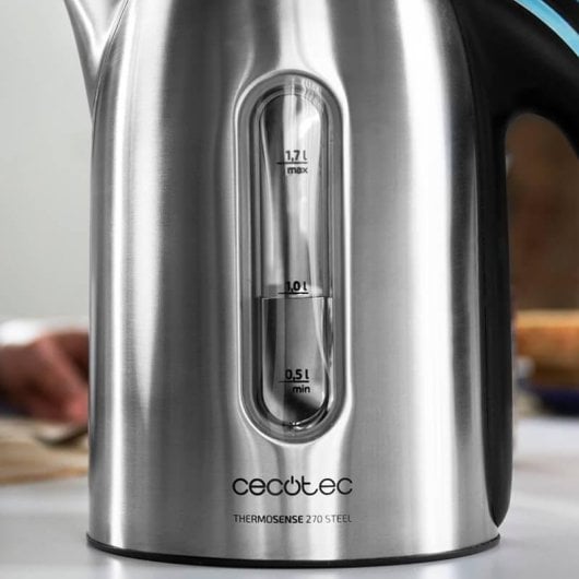 Elektrischer Wasserkocher Cecotec ThermoSense 270 Steel 1,7L 2200W BPA-frei Edelstahl
