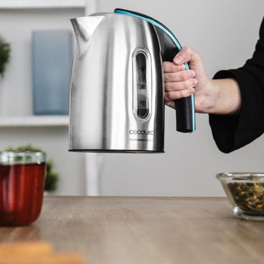 Wasserkocher Cecotec ThermoSense 220 Steel 1,2L 1630W Edelstahl BPA-frei