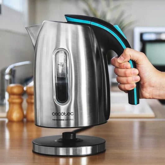 Wasserkocher Cecotec ThermoSense 220 Steel 1,2L 1630W Edelstahl BPA-frei