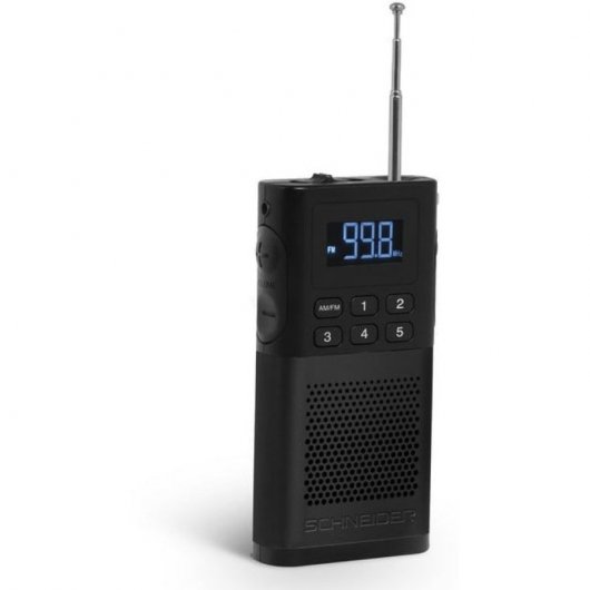 Schneider Piccolo Rádio Portátil Preto