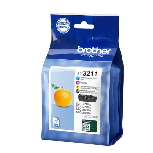 Brother LC3211VAL Pack 4 Cartuchos de Tintas Negro + Cian/Amarillo/Magenta