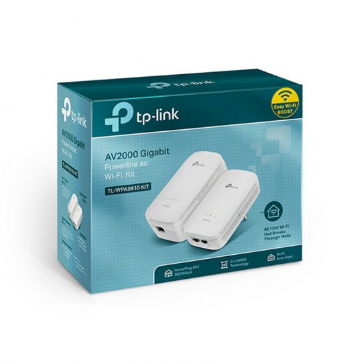 TL-WPA9610 Kit de Adaptadores Powerline Gigabit AV2000 Wi-Fi AC