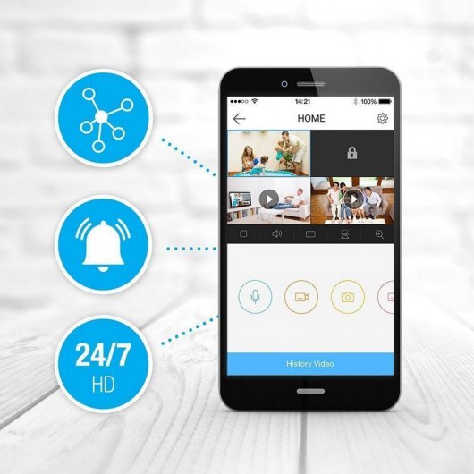 EZVIZ ez360 Cámara de Seguridad IP Wi-Fi Reacondicionado