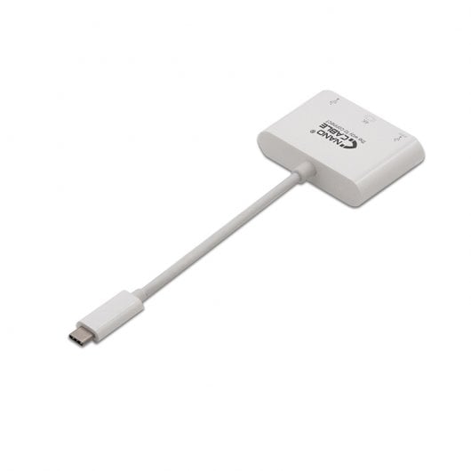 Nanocable Conversor 3 en 1 USB-C a HDMI/USB 3.0/USB-C 15cm