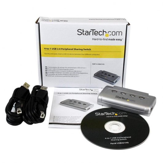 Startech Conmutador USB 2.0 Gris