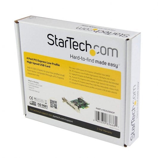 Startech Tarjeta PCIe USB 2.0