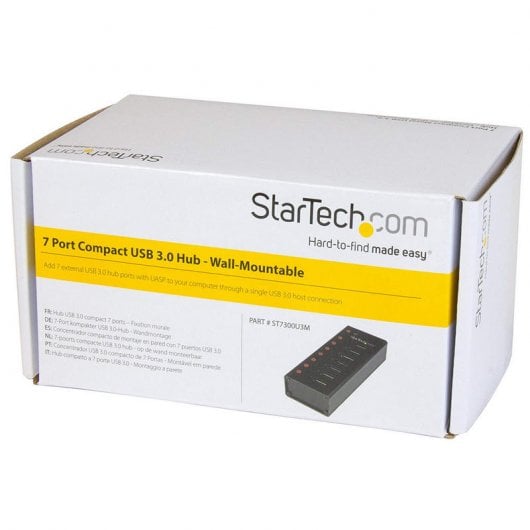 StarTech.com ST7300U3M Schnittstellen-Hub USB 3.2 Gen 1 (3.1 Gen 1) Type-B 5000 Mbit/s Schwarz