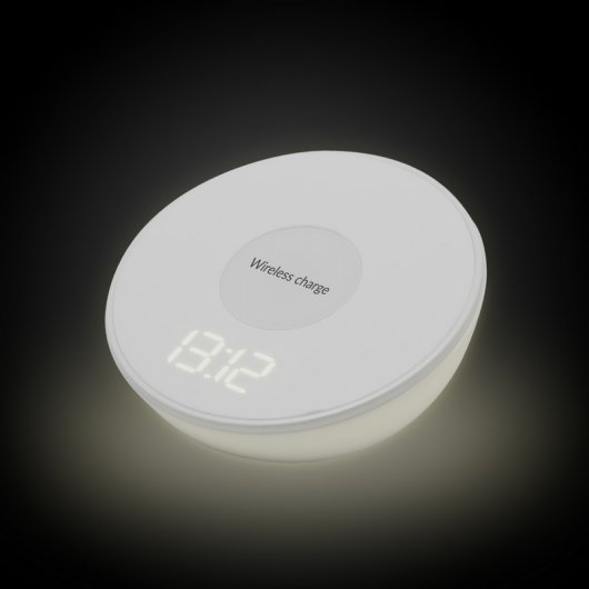 Unotec Cargador de Inducción con Reloj de Sobremesa