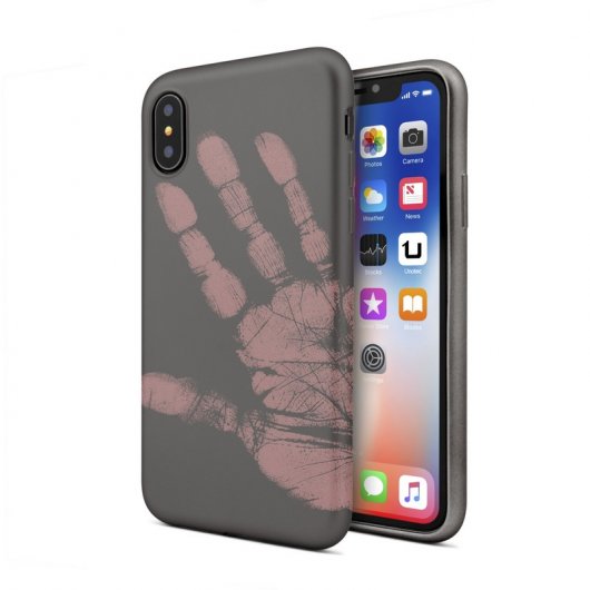 Unotec Funda iPhone X con Sensor Térmico