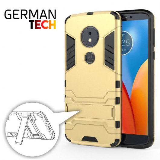 German Tech Cool Shield Funda Dorada para Motorola Moto E5