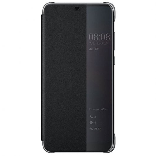 Huawei Flip Cover Schwarz für Huawei P20 Lite