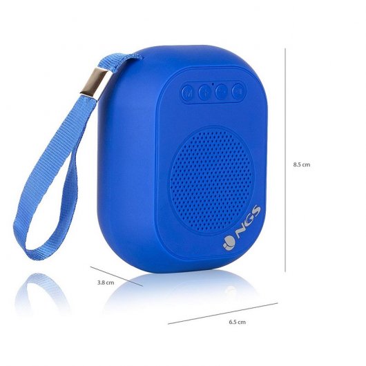 NGS Roller Dice Altavoz Portátil Bluetooth 3W Azul