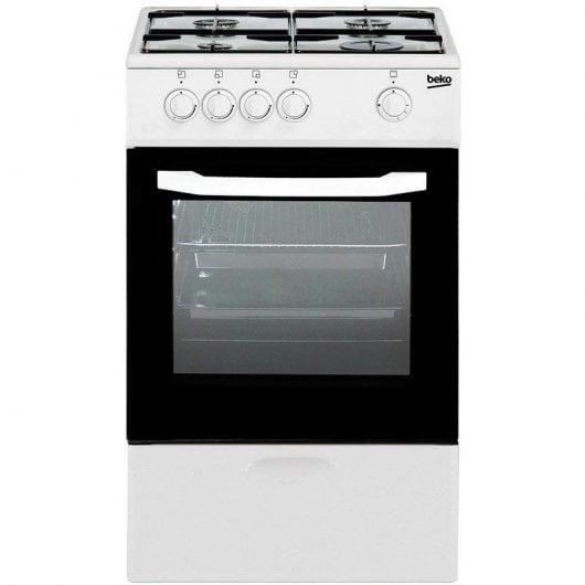 Beko CSG 42009 DW Cocina Gas 4 Fuegos Blanca