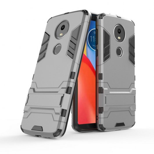 German Tech Cool Shiled Funda Gris Oscuro para Motorola Moto E5 Plus