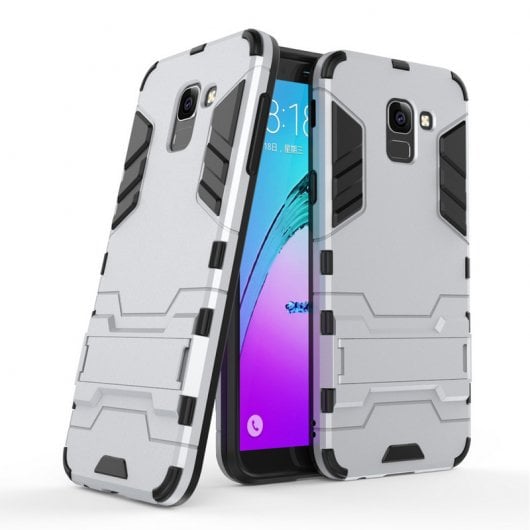 German Tech Cool Shield Funda Plata para Samsung Galaxy J6 2018