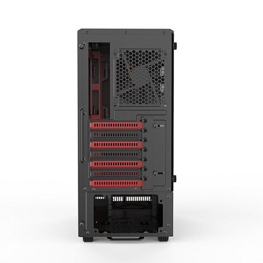 Phanteks Eclipse P300 Vidro Temperado USB 3.0 Preta/Vermelha