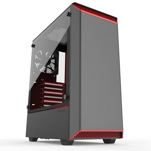 Phanteks Eclipse P300 Vidro Temperado USB 3.0 Preta/Vermelha