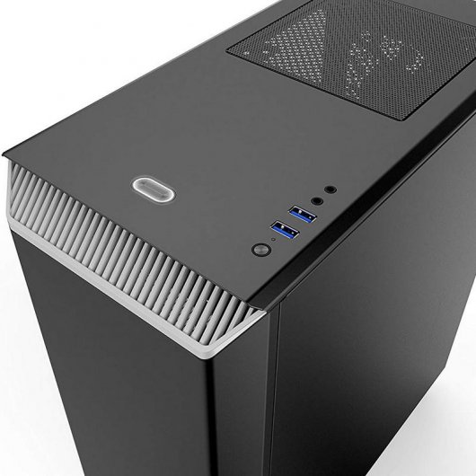 Phanteks Eclipse P300 Cristal Templado USB 3.0 Negra/Blanca