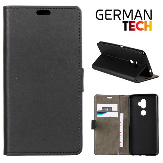 German Tech Funda Libro Negra para Alcatel 3V