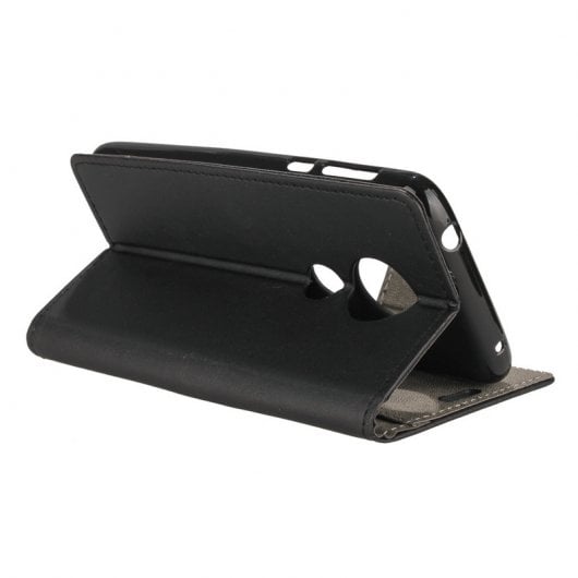 German Tech Funda Libro Negra para Motorola Moto E5 Plus