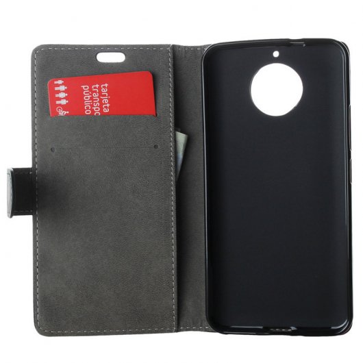 German Tech Funda Libro Negra para Motorola Moto G6
