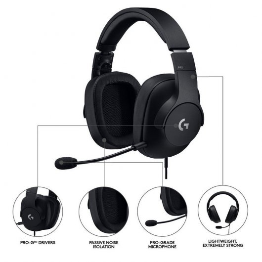 Logitech G Pro Auriculares Gaming con Micrófono Multiplataforma