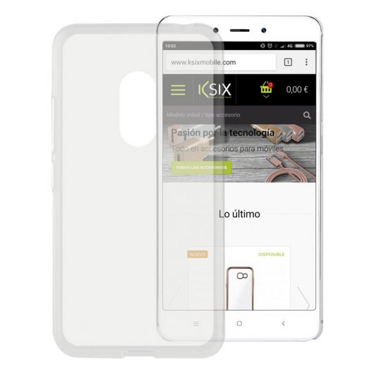 Ksix Flex Funda Transparente para Xiaomi Redmi Note 4