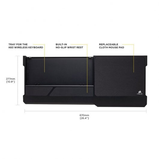 Corsair Lapboard Tablero Portátil para Teclado K63 Wireless