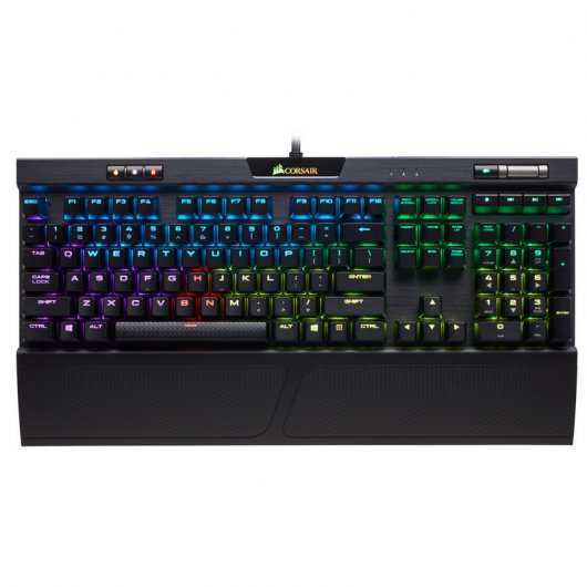 Corsair K70 RGB MK.2 RapidFire Teclado Mecánico Gaming Retroiluminado Cherry MX Speed Negro