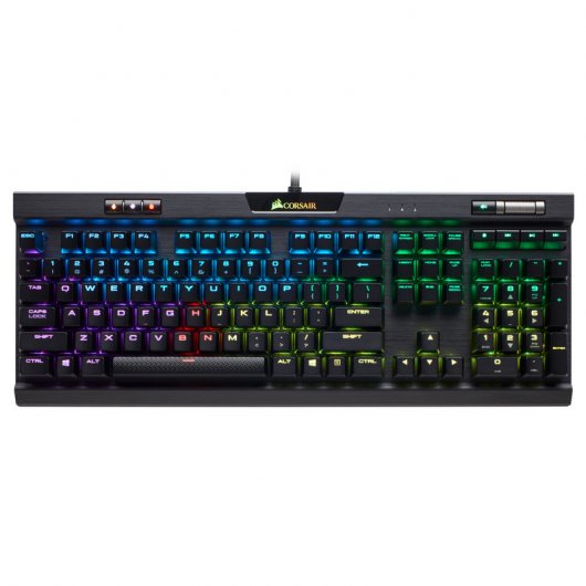 Corsair K70 RGB MK.2 RapidFire Teclado Mecánico Gaming Retroiluminado Cherry MX Speed Negro