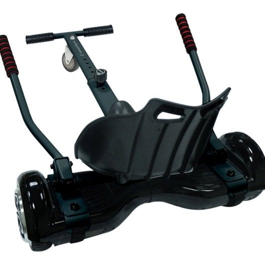 SmartGyro Go-Kart Pack X1s Hoverboard Blanco + Go-Kart Pro Silla para Hoverboard Negra
