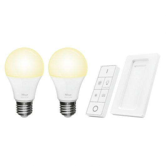 Trust Zigbee Set 2 bombillas LED + Control Remoto ZLED-2709R