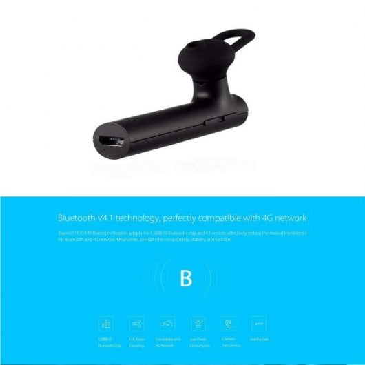 Xiaomi Mi Bluetooth Headset Basic Auricular Inalámbrico Negro