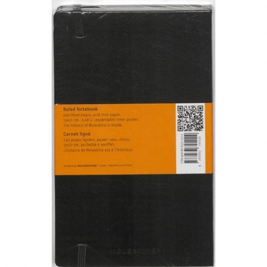 Moleskine Classic A5 Cuaderno 240 Hojas Negro