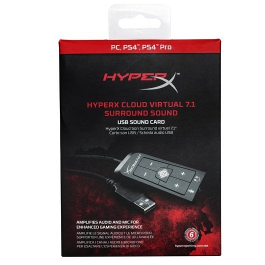 HyperX Cloud Virtual 7.1 Tarjeta de Sonido USB