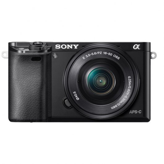 Sony Alpha a6000 24.3MP + Objetivo 16-50mm F3.5-5.6 OSS + Funda + Tarjeta 16GB