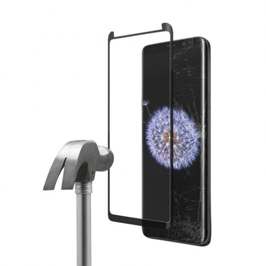 Unotec Full Cover Protector Vidro Temperado 5D Preto para Samsung Galaxy S9