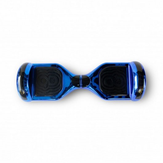 Skateflash K6 Hoverboard Bluetooth Azul Cromada + Mala de Transporte