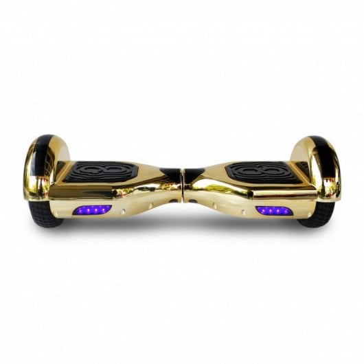 Skateflash K6 Hoverboard Bluetooth Oro Cromado + Bolsa de Transporte