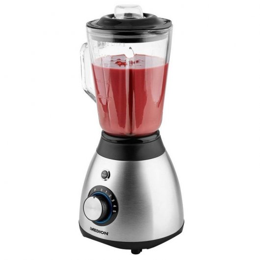 Medion MD 17977 Batidora de Vaso 600W Acero Inoxidable