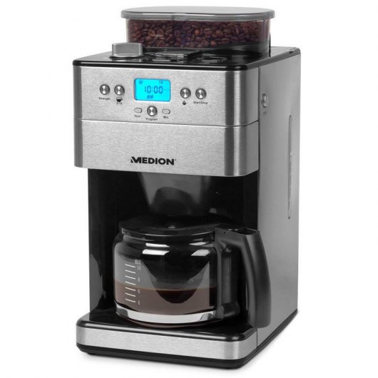 Medion MD 16893 Cafetera Eléctrica con Molinillo 1000W