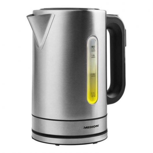 Medion MD 17385 Hervidor de Agua Eléctrico 2200W Acero Inoxidable