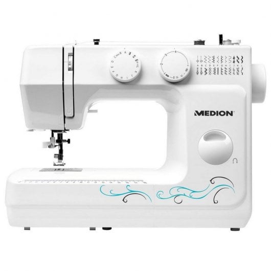 Medion MD 18205 Máquina de Coser Meca 60 Patrones Blanca