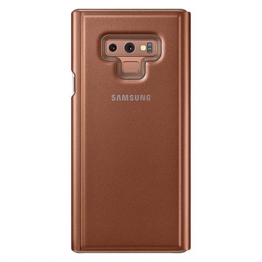 Samsung Clear View Standing Funda Marrón para Galaxy Note 9