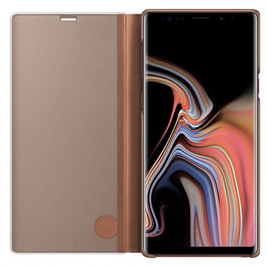 Samsung Clear View Standing Funda Marrón para Galaxy Note 9