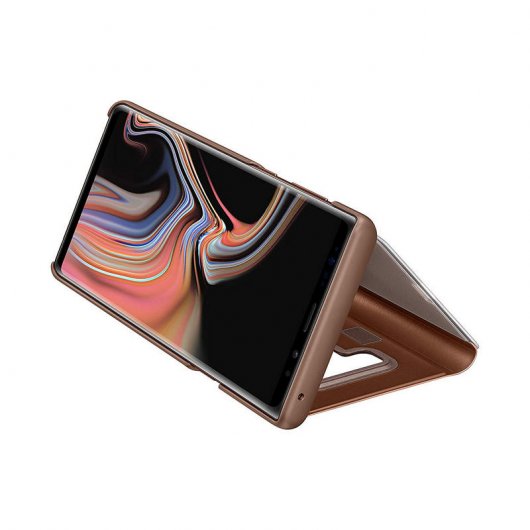 Samsung Clear View Standing Funda Marrón para Galaxy Note 9