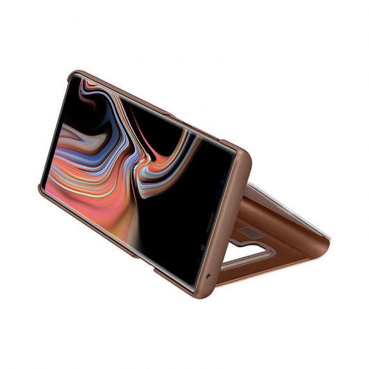 Samsung Clear View Standing Funda Marrón para Galaxy Note 9