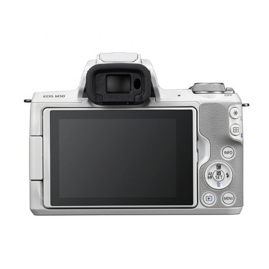 Canon EOS M50 CMOS 24.1MP 4K Wi-Fi Bluetooth Blanca + EF-M 15-45 mm