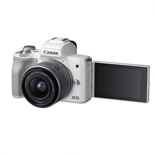 Canon EOS M50 CMOS 24.1MP 4K Wi-Fi Bluetooth Blanca + EF-M 15-45 mm