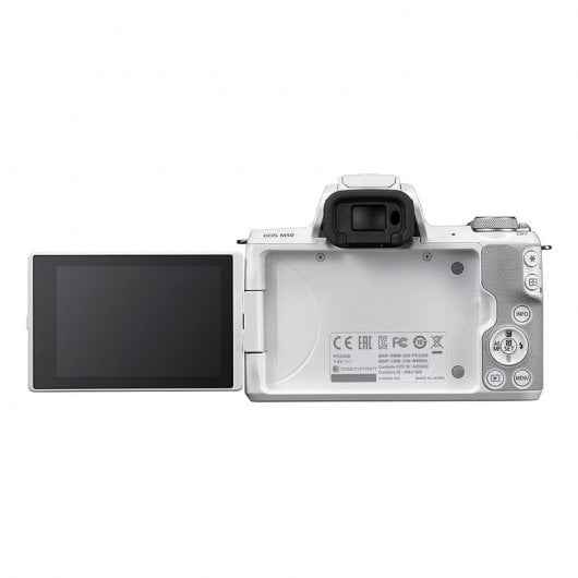 Canon EOS M50 CMOS 24.1MP 4K Wi-Fi Bluetooth Blanca + EF-M 15-45 mm